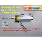 3 Unidades Bateria Para Chaveiro Bluetooth 3,7v 180mah