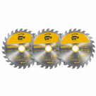 3 Unidades Disco Serra Circular 110mm 24 Dentes - Rino