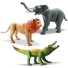 3 Unids Brinquedo Animal Realista Vinil Elefante Leão Crocod 3 Unids Brinquedo Animal Realista Vinil Elefante Leão Crocod