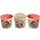3 Vasilhas para Pipoca Balde Estampado da Moana 2.1 Litros
