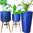 3 Vasos de Luxo Para Planta Decoração Externa Sacada Varanda