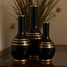 3 Vasos Decorativos Mesa Enfeite Rack Sala Decoração Estante