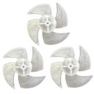 3 Ventoinhas Hélice para Secador Gama Britania Cadence MultiLaser ( Original Alta Qualidade )