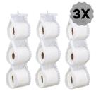3 X Suporte Porta Papel Higiênico De Renda Para 3 Rolos