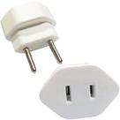 30 Adaptador 2 Pinos 10a Chato Americano Para Redondo Margirius 30 Adaptador 2 Pinos 10a Chato Americano Para Redondo Margirius