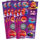 30 Adesivos redondo decoração Carros Disney aniversário 30 Adesivos redondo decoração Carros Disney aniversário