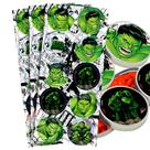 30 Adesivos redondo decoração Hulk festa aniversário