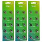 30 Bateria Pilha Elgin LR41 AG3 LR736 1,5V Alcalina 3 Cartela Com 10 Unidades Original