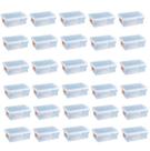 30 Caixas Plásticas Com Tampa Transparente Multi Uso 2,5 L