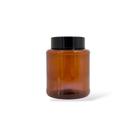 30 Embalagem de Pote PVC Âmbar 250ml com Tampa Preta 30 Embalagem de Pote PVC Âmbar 250ml com Tampa Preta
