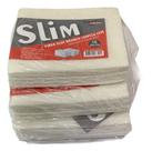 30 Fibra Esponja Macia Limpeza Leve Branca Slim Superpro