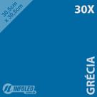 30 Folhas Color Plus 30,5x30,5cm 180g Grécia (azul Royal)