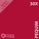 30 Folhas Color Plus 30,5x30,5cm 180g Pequim Vermelho Escuro