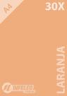 30 Folhas Papel Color Plus A4 180g Laranja Candy