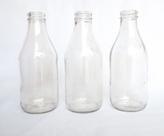 30 Garrafas Coquinho Lisa de Vidro 200ml (Leite de Coco)
