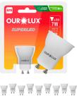 30 Lâmpadas Led Dicroica Mr11 7w Bivolt Gu10 100 Graus Cor da Luz 2700k Branco Quente Ourolux 30 Lâmpadas Led Dicroica Mr11 7w Bivolt Gu10 100 Graus Cor da Luz 2700k Branco Quente Ourolux