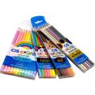 30 Lápis de Cor Criatic CiS Tons Pastel Pele Neon Metálico