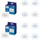 30 Luminária Spot Led 4.2w Philips 2700k Embutir 350lm Biv.