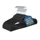 30 Perchas Lifemaster para Ropa Secos y Húmedos, Resistentes, Color Negro