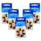 30 Pilhas Baterias 312 Pr41 Marrom Aparelho Auditivo Unitron