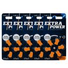30 Pilhas Baterias Auditiva 13 Extra Power 5 Cartelas