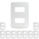 30 Placa Espelho 4x2 2 Postos Separados Linha Miluz Schneider S3B77120