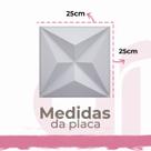 30 Placas PVC 3d Revestimento de Parede Decorativa Estrelar Alto relevo Quarto Sala Cozinha 25cm x 25cm