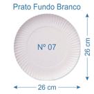 30 Prato de Bolo Salgado Fundo Branco Nº7 30 Prato de Bolo Salgado Fundo Branco Nº7