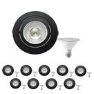 30 Spot Embutir Face Plana PAR30 + Lâmpada LED 10W 3000k E27 30 Spot Embutir Face Plana PAR30 + Lâmpada LED 10W 3000k E27