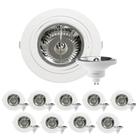 30 Spot Embutir Plana AR111 + Lâmpada LED 12W 4000K Save Energy