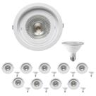 30 Spot Embutir Redondo Recuo PAR30 + 1 Lâmpada LED 10W 3000K E27 30 Spot Embutir Redondo Recuo PAR30 + 1 Lâmpada LED 10W 3000K E27