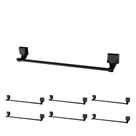 30 Toalheiro Barra Quadra Preto Fosco Lorenzetti 7140109