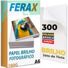 300 Folhas Papel Fotográfico Glossy 180g 10x15 Padrão