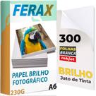 300 Folhas Papel Fotográfico Glossy 230g 10x15 Padrão
