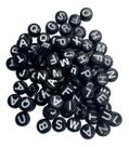 300 Miçangas De Letras Coloridas Redondas Para Fazer Pulseiras Infantil Montar Colar Bijuterias