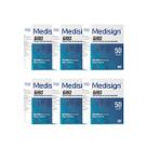 300 Tiras Teste Glicemia Glicosímetro Medisign Glicose GH83