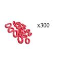 300 unidades Xuxinha de cabelo rosa chiclete para penteados