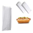 3000un Saco De Papel Branco Mono 15x13 Lanche Hot Dog Pipoca