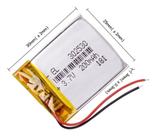 302530 Bateria 200 Mah 3,7 V 3mm X 25mm X 30mm 2 Fios - 302530 Bateria 200 Mah 3,7 V 3mm X 25mm X 30mm 2 Fios -