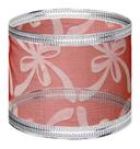 30m Fita Natal Organza Aramada Vermelha Laços 5cm X 10m C/3