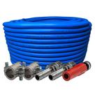 30m mangueira lava auto 1/2" - 1000 psi - esguicho leque nylon vermelho 2,2mm