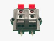 30x Conector Borne Pressão Duplo Para Caixa Acustica