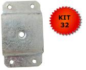 32 Chapa Fixação Metal Palito Rosca 5/16