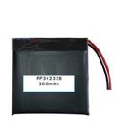 342328 1 Unidade 2 Fios 360mah 3,7v 3,4mm X 23mm X 28mm 3,7v
