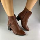 346919 Bota Cano Baixo Couro Burnish Conhaque 26