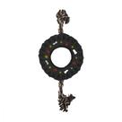 3568 Pneu com Corda Branca e Marrom 10,5 Cm Brinquedo Pet Sap 3568 Pneu com Corda Branca e Marrom 10,5 Cm Brinquedo Pet Sap