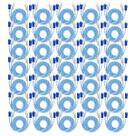 35x Cabos RCA 1 Metro Dupla Blindagem Injetado Azul 4mm Blindado Tech One