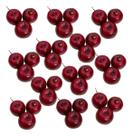 36 Minis Maçãs Vermelhas Frutas Artificiais Decorativas