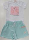 36072 6-14 lanfel cj blusa mc flamingos/shorts 6