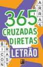 365 Letrão Cruzadas Diretas Laranja Livro Passatempos Raciocínio Cruzadinhas